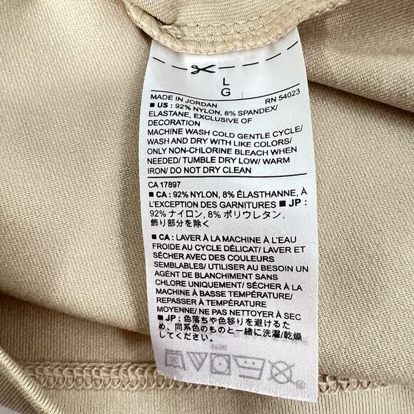 BANANA REPUBLIC Lace Trim Cami Tank Lot Of 2 Adjustable L Y2K 90’s White Beige - Picture 8 of 10